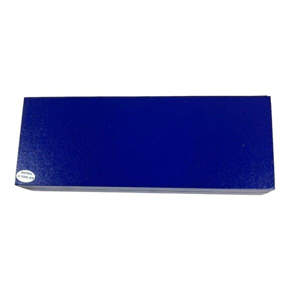 Vintage Waterman Paris Blue Gold Writing EMPTY Box Case White Satin Lining - Picture 8 of 12